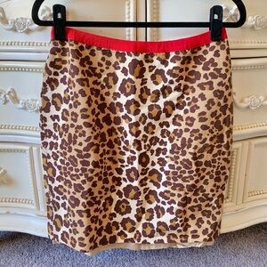 Vintage Moschino Cheap and Chic Leopard Print Skirt